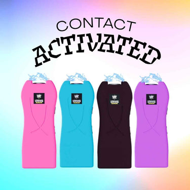 four-colorful-contact-activated-lifeguard-auto-stun-guns